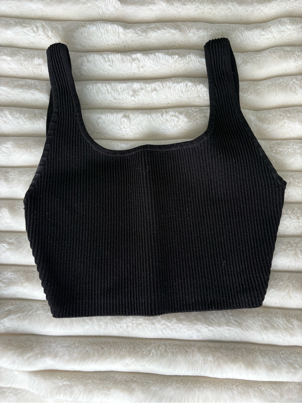 Babaton cropped sculpt knit tank